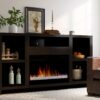 Urban Loft - Electric Fireplace TV Console For TVs Up To 70" - Mocha - Image 6