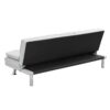 Futon Sofa Bed With Armrest Two Holders - White - Image 15