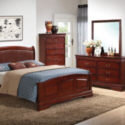 King Elegant Bed - Cherry