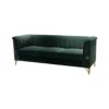Fx-P82-Gr (Sofa) Velvet Sofa, Mid-Century Sofa Furniture Chesterfield Couch For Living Room - Green - Image 10