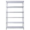 6 Tier 6000Lbs Capacity Nsf Metal Shelf Wire Shelving Unit, Heavy Duty Adjustable Storage Rack With Wheels & Shelf Liners For Commercial Grade Utility Steel Storage Rack - Chrome - Image 4