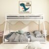 Adam - Twin Over Full Metal Bunk Bed - White Metal - Image 4