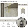 Triangle Bathroom Storage Cabinet With Adjustable Shelves, Freestanding Floor Cabinet For Home Kitchen - Oak - Image 11