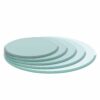 24" Round Tempered Glass Table Top Clear Glass 1 / 2" Thick Beveled Polished Edge - Transparent - Image 6