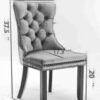 Classic Velvet Dining Chairs, High-End Tufted Solid Wood Contemporary Velvet Upholstered Dining Chair With Wood Legs Nailhead (Set of 2) - Burgundy - Image 7
