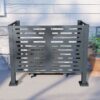Air Conditioner Fence For Outdoor Units, Metal Privacy Fence Cover, Perfect To Conceal Air Conditioning Units, 3 Fence Panel - Charcoal - Image 6