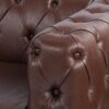 84.06" Width Traditional Square Arm Removable Cushion 3 Seater Sofa - Dark Brown - Image 17