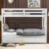 Twin Over Pull-Out Bunk Bed With Trundle - White - Image 2