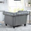1 Seater Sofa For Living Room - Gray - Image 3