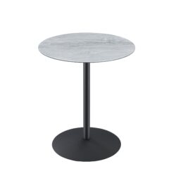 Circa - End Table With Marble Textured Top - Gray