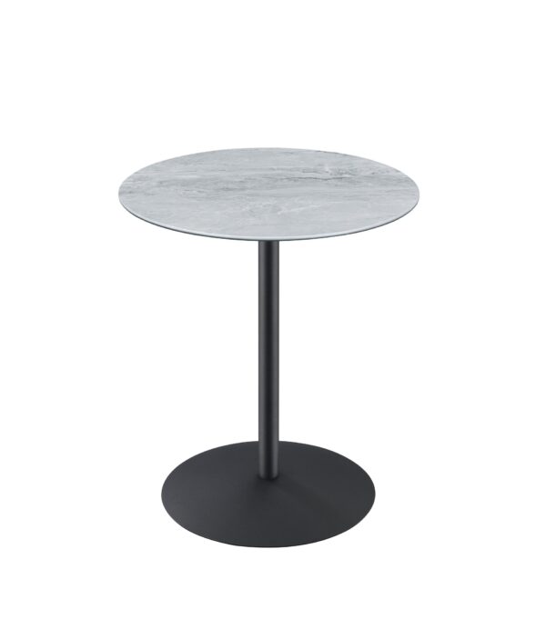Circa - End Table With Marble Textured Top - Gray