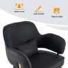 Elegant Barber Chair, Salon Chair For Hair Stylis, With Heavy Duty Hydraulic Pump Adjustable Barber Chair For Beauty Salon Spa Equipment - Golden / Black - Image 7