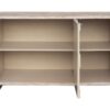 Accent Cabinet Farmhouse Style 3 Door Wooden Cabinet Sideboard Buffet Server Cabinet Storage Cabinet, For Living Room, Entryway, Hallway, Office, Kitchen And Dining Room - Natural Wood Wash - Image 10