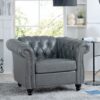 1 Seater Sofa For Living Room - Gray - Image 2