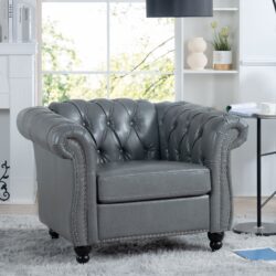 1 Seater Sofa For Living Room - Gray