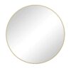 Wall Mirror Circular Mirror Metal Framed Mirror Round Vanity Mirror Dressing Mirror, For Bathroom, Living Room, Bedroom - Gold - Image 4
