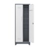 Metal Storage Cabinets, Cleaning Tool Cabinet With Locking Door, Tall Broom Tool Organizer And Storage, Large Storage Cabinet For Kitchen - Gray / White - Image 14