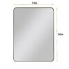 Wall Mirror Rectangular Mirror Metal Framed Mirror Vanity Mirror Dressing Mirror, For Bathroom, Living Room, Bedroom - Black - Image 11