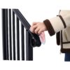 Handrails For Outdoor Steps, Fit 3 Or 4 Steps Outdoor Stair Railing, Picket#3 Wrought Iron Handrail, Flexible Porch Railing, Transitional Handrails For Concrete Steps Or Wooden Stairs - Black - Image 5