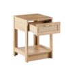 15.75" Rattan End Table With Drawer, Modern Nightstand, Side Table For Living Room, Bedroom - Natural - Image 9