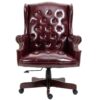Executive Office Chair, High Back Reclining Comfortable Desk Chair With Smooth Glide Caster Wheels - Burgundy - Image 5