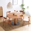 Simple Dining Chair, Solid Chair Table For Living Room Chair (Set of 4) - Natural - Image 12