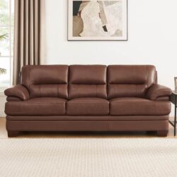 Luxor - Leather Sofa - Pecan