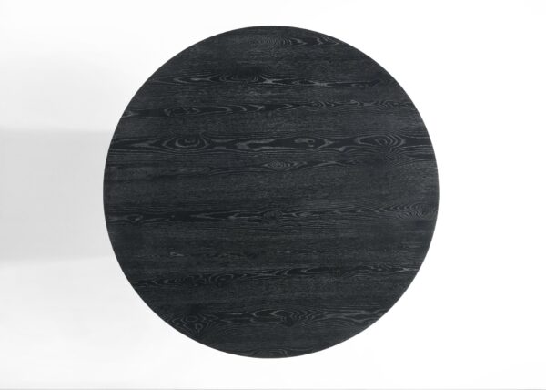 Jasper - Wide Contemporary Round Dining Table - Black
