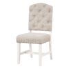 Functional Furniture Retro Style Dining Table Set With Extendable Table And 4 Upholstered Chairs For Dining Room And Living Room - Natural / Off White - Image 13