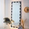 Hollywood - Full Length Mirror With Lights Full Body Vanity Mirror With 3 Color Modes Lighted Standing Floor Mirror For Dressing Room Bedroom Wall Mounted Touch Control - Black - Image 7