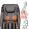 Bosscare - Massage Chair Recliner With Zero Gravity, Full Body Airbag Massage Chair With Bluetooth Speaker, Foot Roller Brown - Brown - Image 13