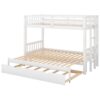Twin Over Pull-Out Bunk Bed With Trundle - White - Image 9