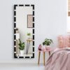 Hollywood - Full Length Mirror With Lights Full Body Vanity Mirror With 3 Color Modes Lighted Standing Floor Mirror For Dressing Room Bedroom Wall Mounted Touch Control - Black - Image 14