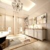 40X30" Brushed Silver Rounded Corner Rectangle Bathroom Mirror For Wall Metal Frame Wall Mounted Bathroom Mirror Vanity Bathroom Mirror (Horizontal & Vertical) - Silver - Image 5