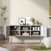 Modern Sideboard Buffet With Plenty Of Storage Space, Anti-Tilt Mechanism, Elegant Handles, Silent Magnetic Closures And Eco-Friendly Finishes For Kitchen, Dining Room, Bed Room And Living Room - White - Image 2