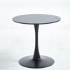 Tulip Special Dining Table, Black Marble Color Top, MDF Dining Table - Black - Image 8