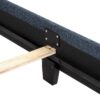 Queen Size Squares Upholstered Platform Bed - Navy Blue Denim - Image 8