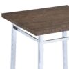 Nadia - Chrome Bar Table - Oak / White - Image 3
