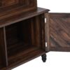 Hall Tree With 4 Hooks, Coat Hanger, Entryway Bench, Storage Bench, 3 In 1 Design, For Entrance, Hallway - Brown - Image 11