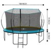 Yc 14Ft Recreational Trampolines With Enclosure For Kids And Adults With Patented Fiberglass Curved Poles Pumpkin - Pumpkin Blue - Image 14