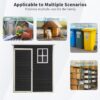 Outdoor Storage Shed Kit Perfect To Store Patio Furniture - Black - Image 3