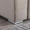 Nolan - Linen Fabric Sofa And Loveseat Living Room With Pillows And Interchangeable Legs (Set of 2) - Beige - Image 4