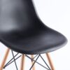 Chair, KD Leg, Plastic Seat (Set of 4) - Black - Image 5