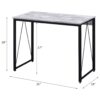 Zaidin - Writing Desk - Antique White / Black - Image 6