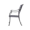Patio Outdoor Aluminum Dining Armchair With Cushion (Set of 2) - Cast Silver - Image 6