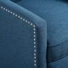 Manual Wing Chair Recliner - Blue - Image 18