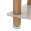 2 Piece Side Table, 2 Tier Space End Table, Modern Night Stand, Sofa Table, Side Table With Storage Shelve - White / Oak - Image 27