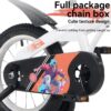 Fkznpj - 18" Sporty Kids Bike With Training Wheels And Stand Adjustable Saddle Suitable For Boys And Girls Aged 5 - 10 Years Tall Height 39 - 49" Available In A Variety Of Colors - White - Image 12