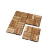 30 Piece Interlocking Deck Tiles Checker Pattern, Square Acacia Hardwood Outdoor Flooring For Patio, Bancony, Pool Side - Yellow - Image 26