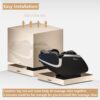 Bosscare - Massage Chair Recliner With Zero Gravity, Full Body Airbag Massage Chair With Bluetooth Speaker, Foot Roller Brown - Brown - Image 9
